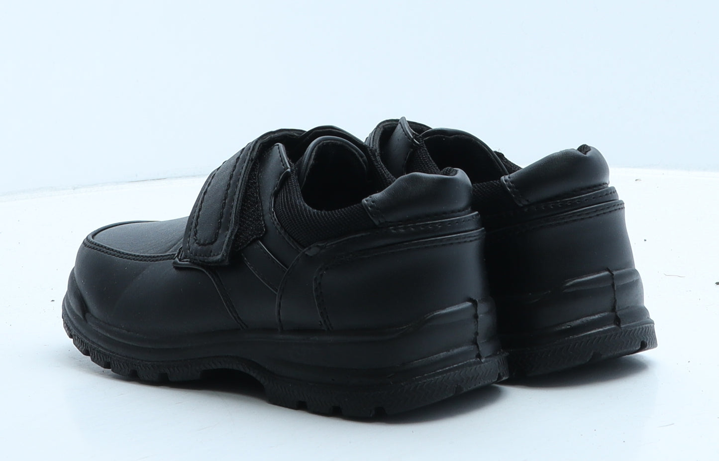 Trux Boys Black Leather Loafer Casual UK 13