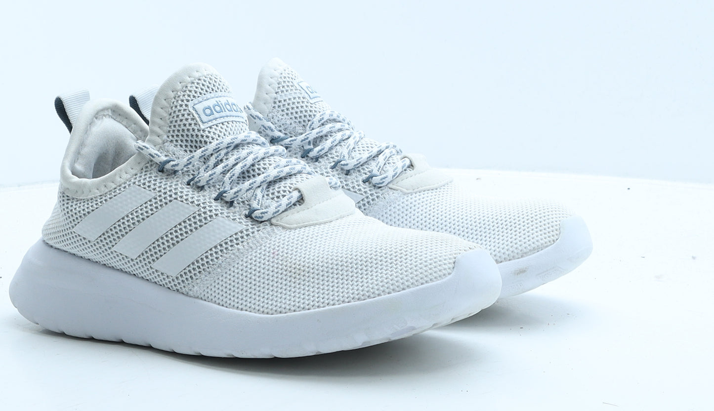 adidas Womens White Striped Fabric Trainer UK 6.5 40