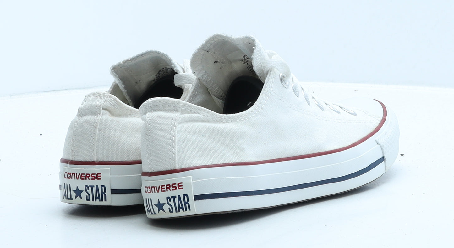 Converse Womens White Fabric Trainer UK 5