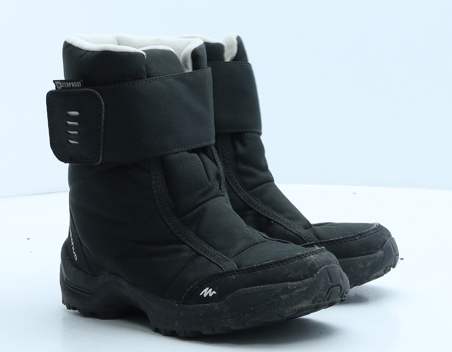 DECATHLON Boys Black Fabric Snow Boot Boot UK 12 31 - Quechua