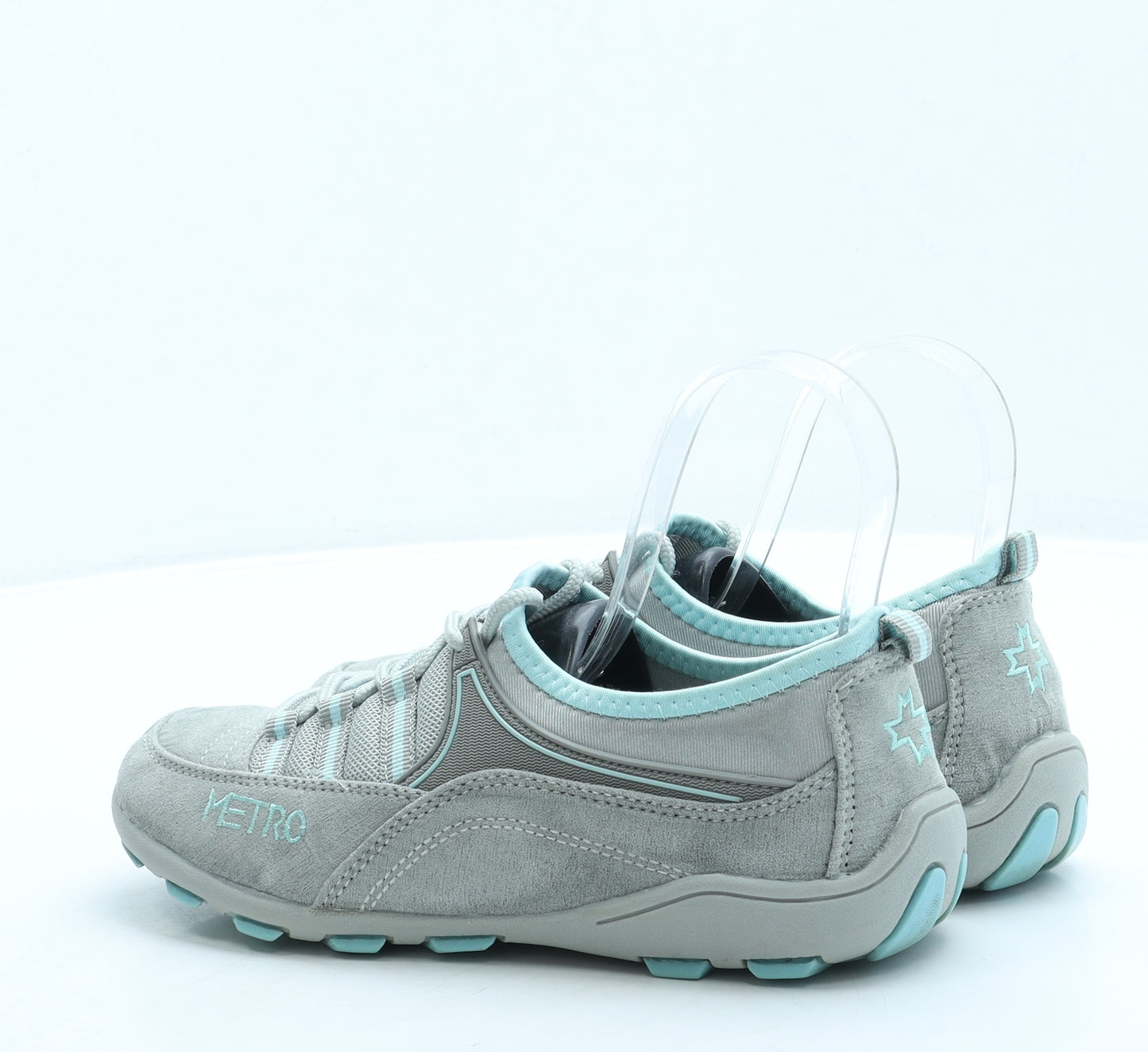 Metro Womens Grey Polyester Trainer UK 5 38