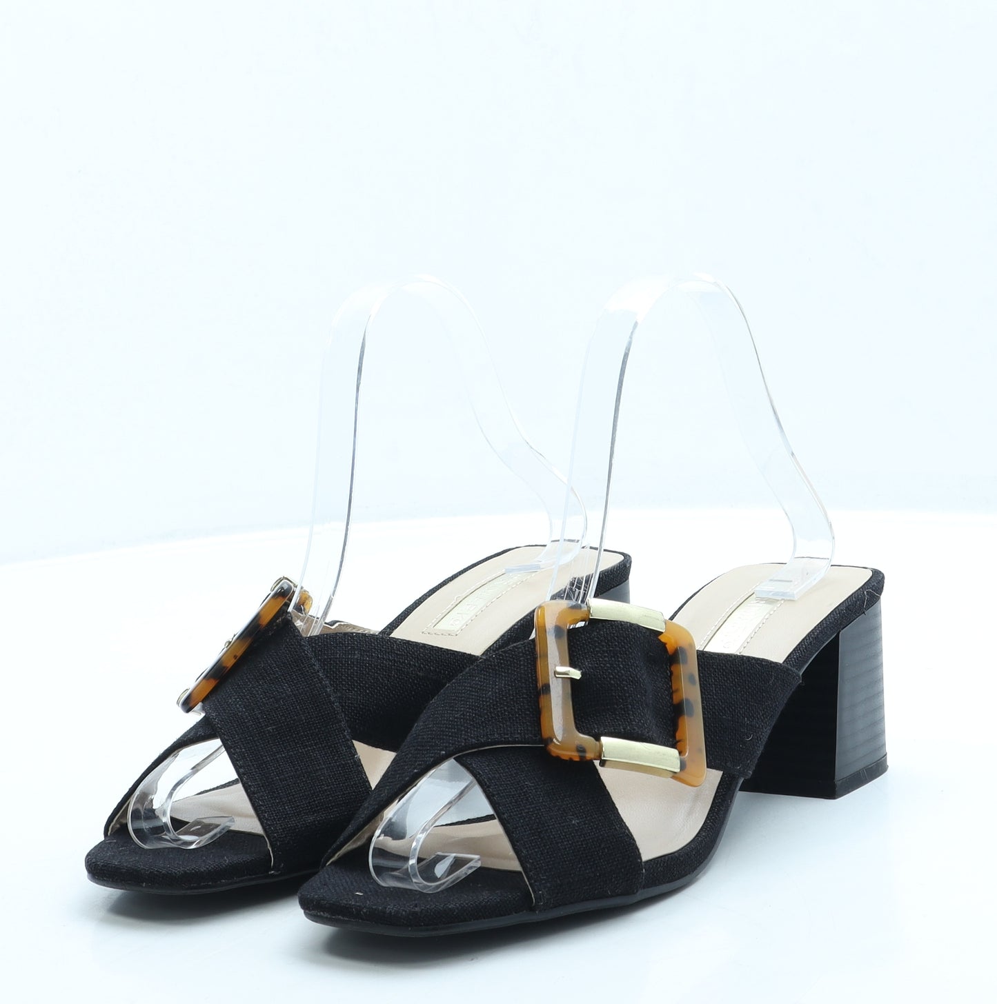 Primark Womens Black Polyester Mule Heel UK 5 38 US 7