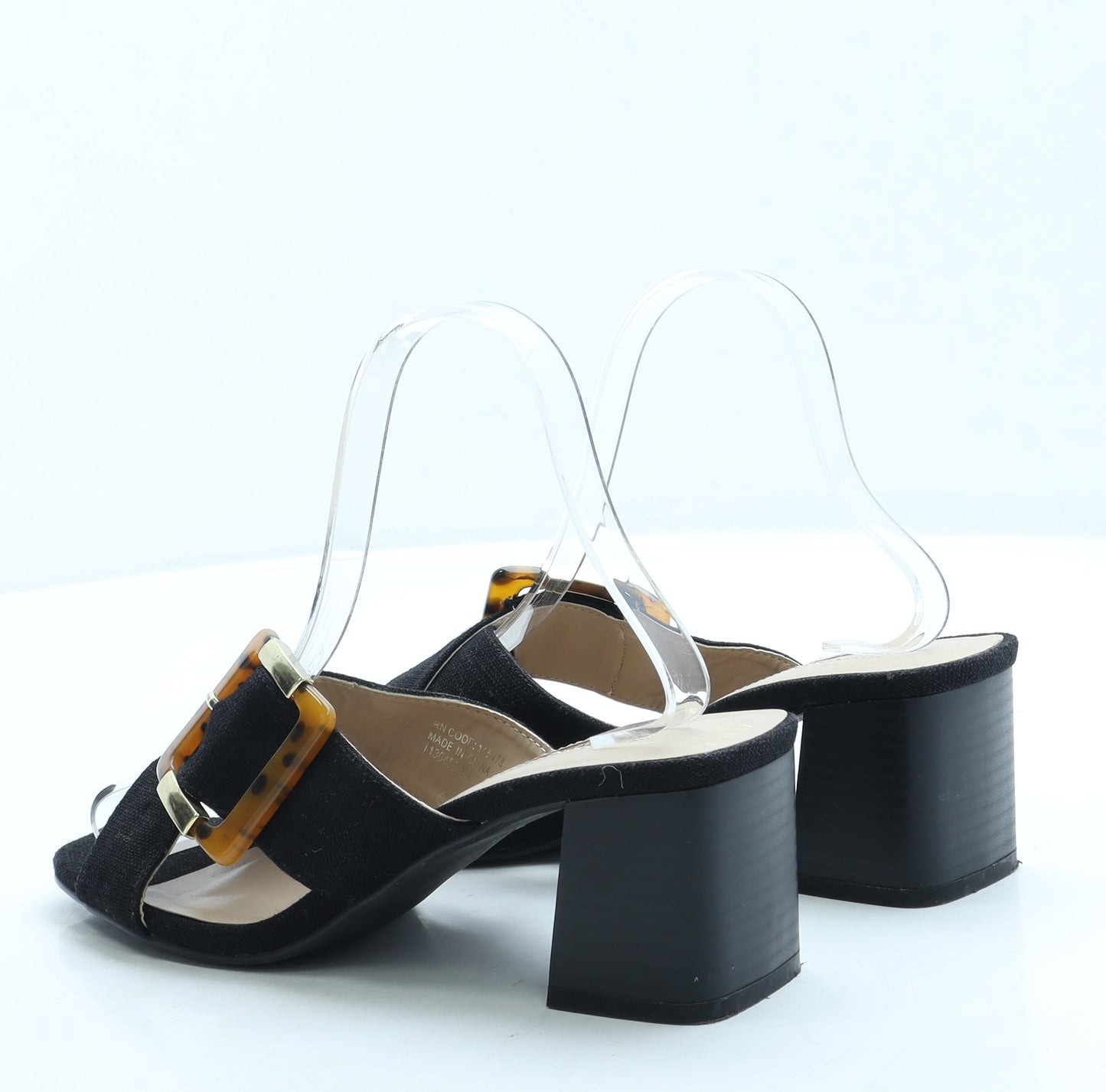 Primark Womens Black Polyester Mule Heel UK 5 38 US 7