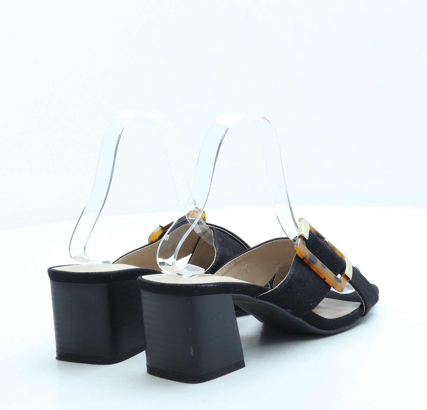 Primark Womens Black Polyester Mule Heel UK 5 38 US 7