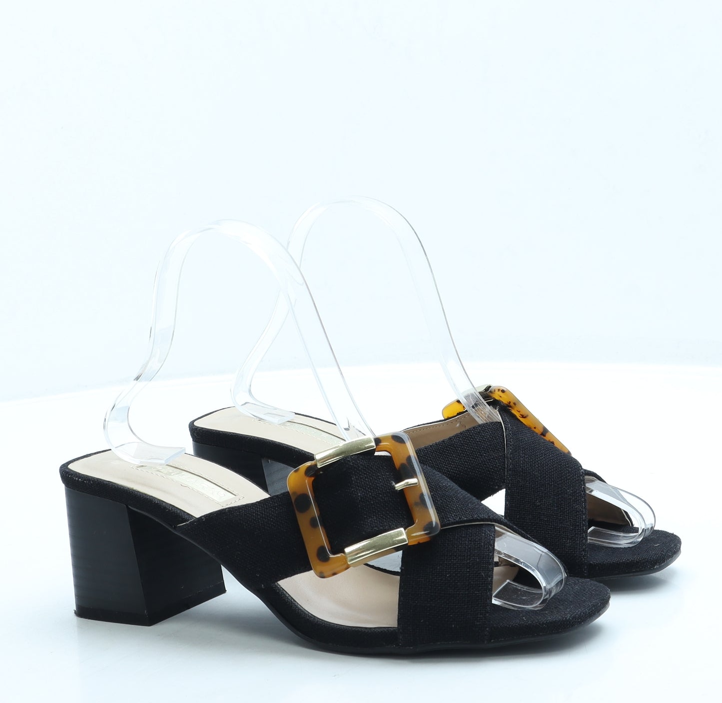 Primark Womens Black Polyester Mule Heel UK 5 38 US 7