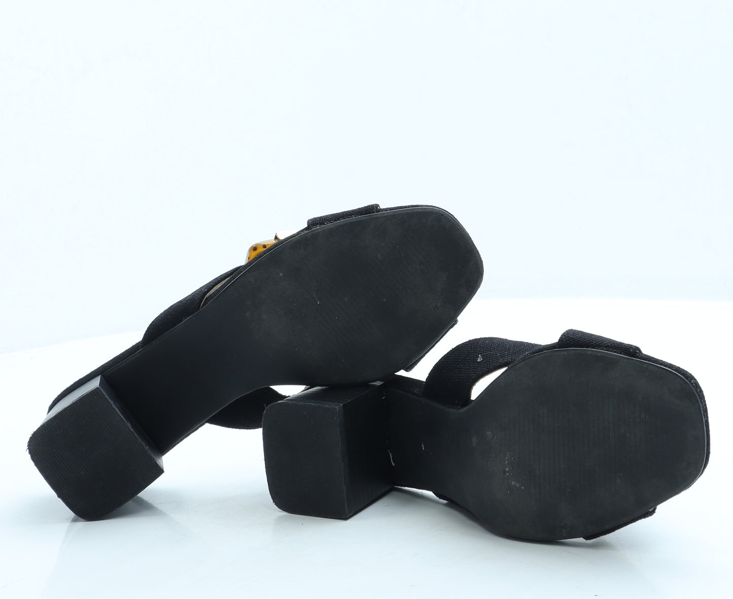 Primark Womens Black Polyester Mule Heel UK 5 38 US 7