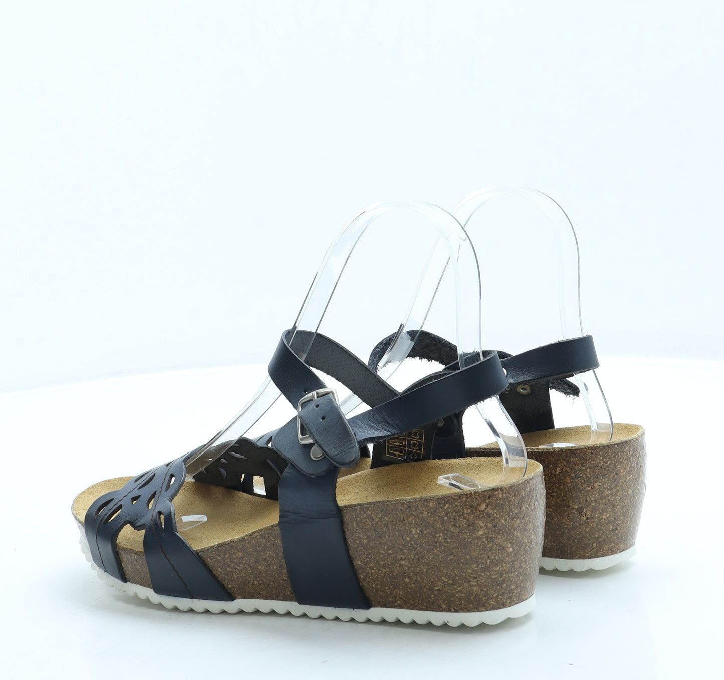 Marila Womens Blue Leather Slingback Heel UK 5 38