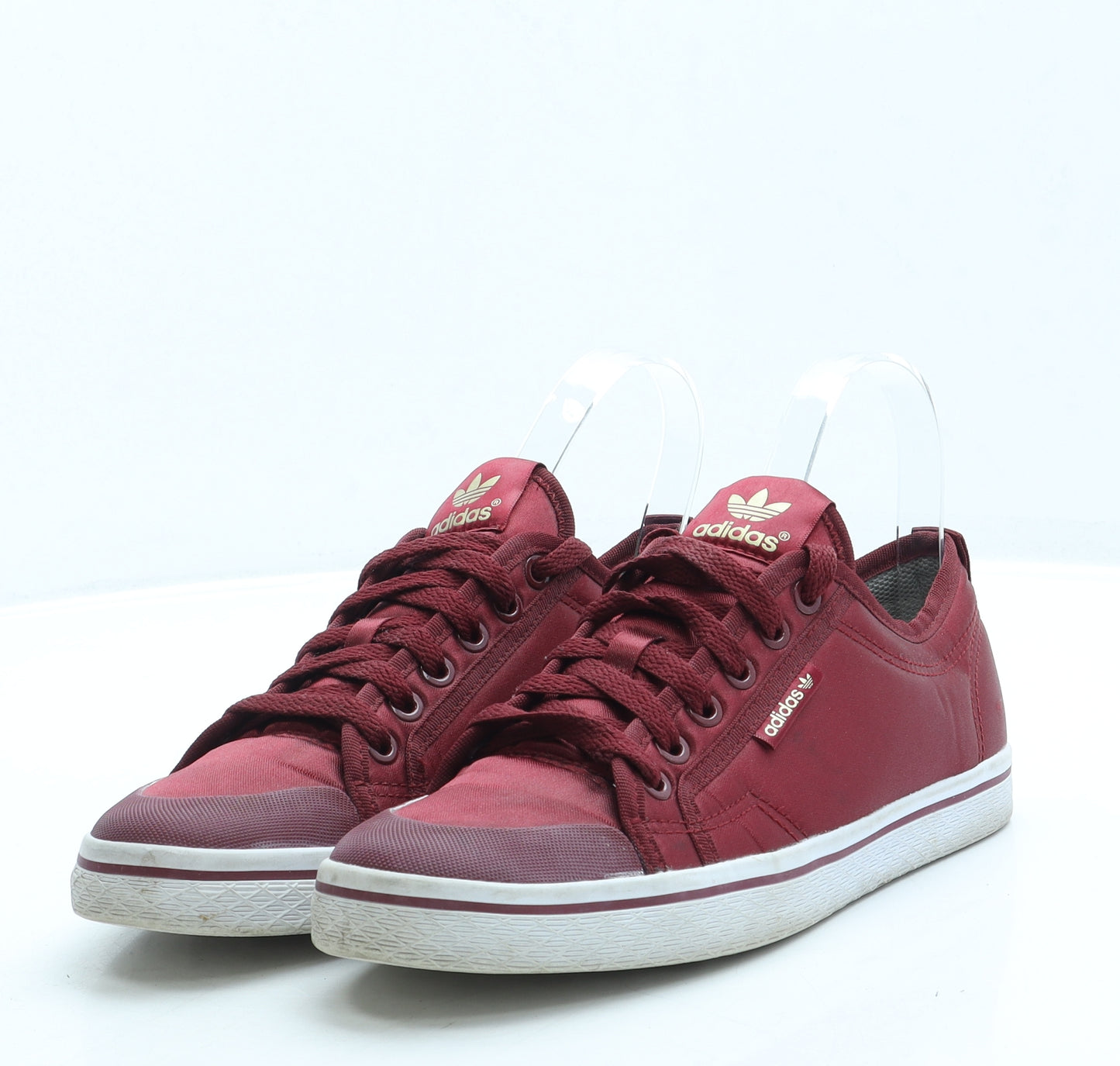 adidas Womens Red Polyester Trainer UK 6 39.5