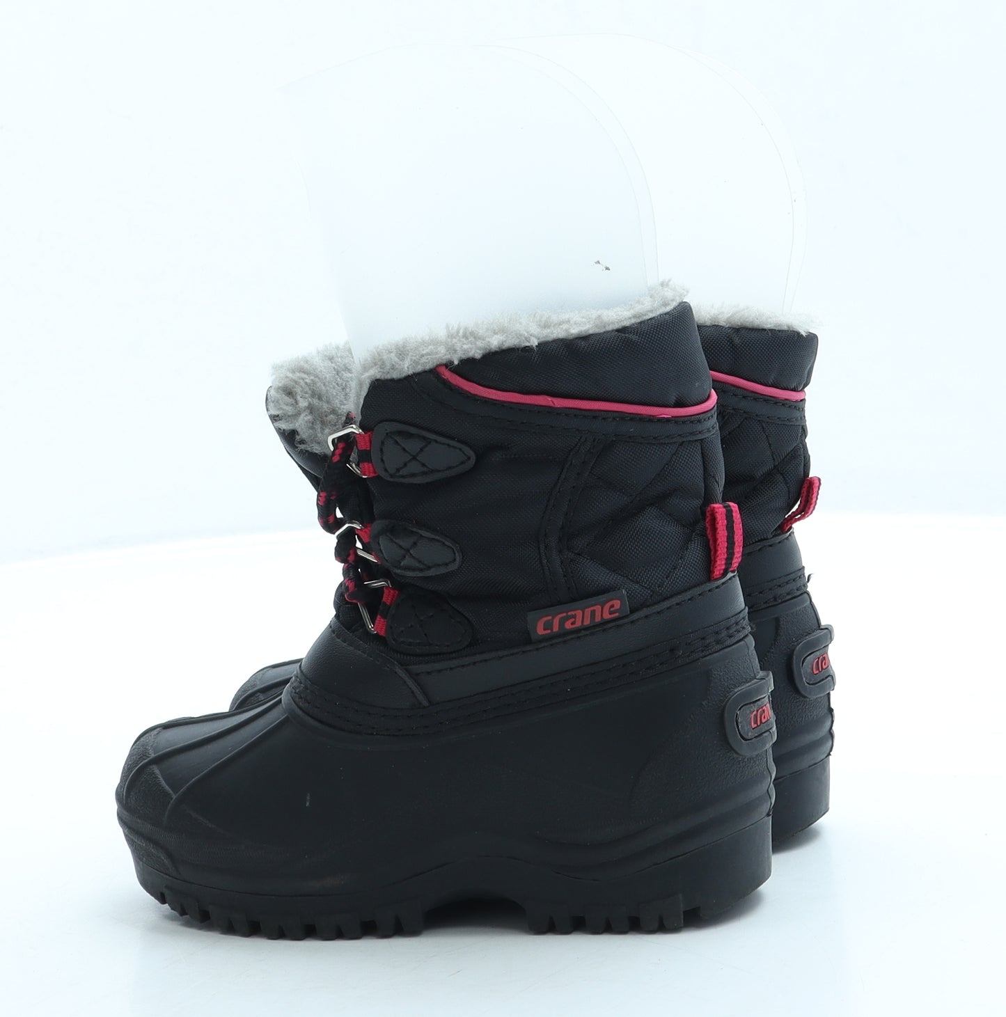 Crane Girls Black Polyester Snow Boot Boot UK 8