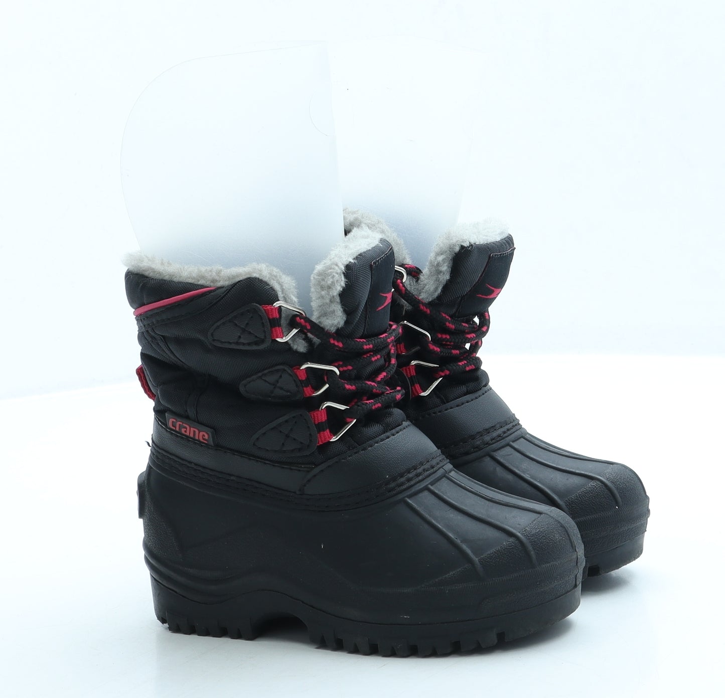 Crane Girls Black Polyester Snow Boot Boot UK 8