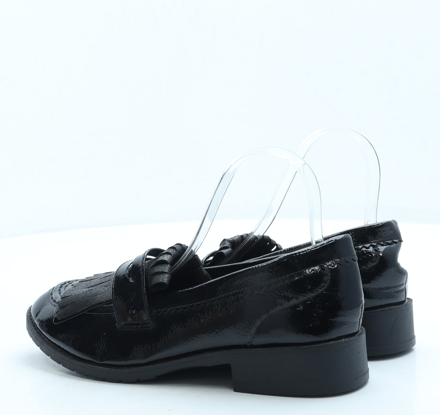 La Bottine Womens Black Leather Loafer Flat UK 7 40