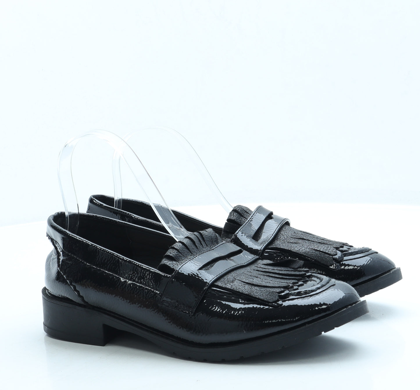 La Bottine Womens Black Leather Loafer Flat UK 7 40