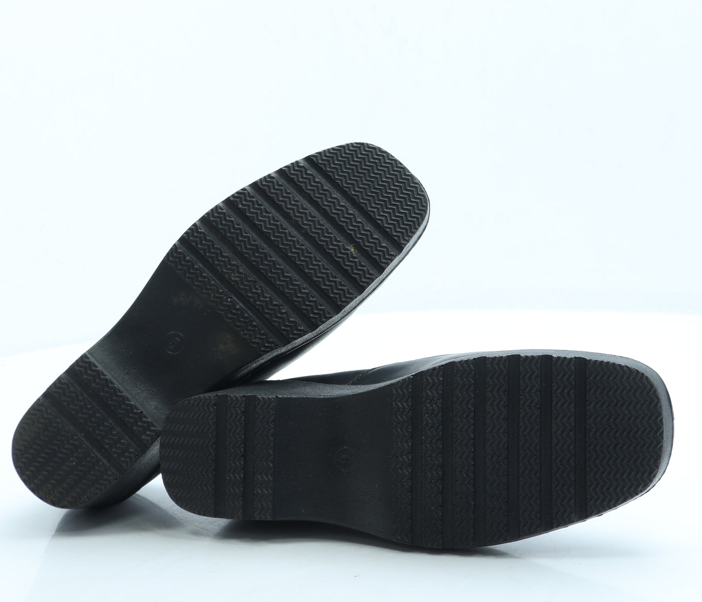 Avenue Womens Black Leather Loafer Flat UK 6