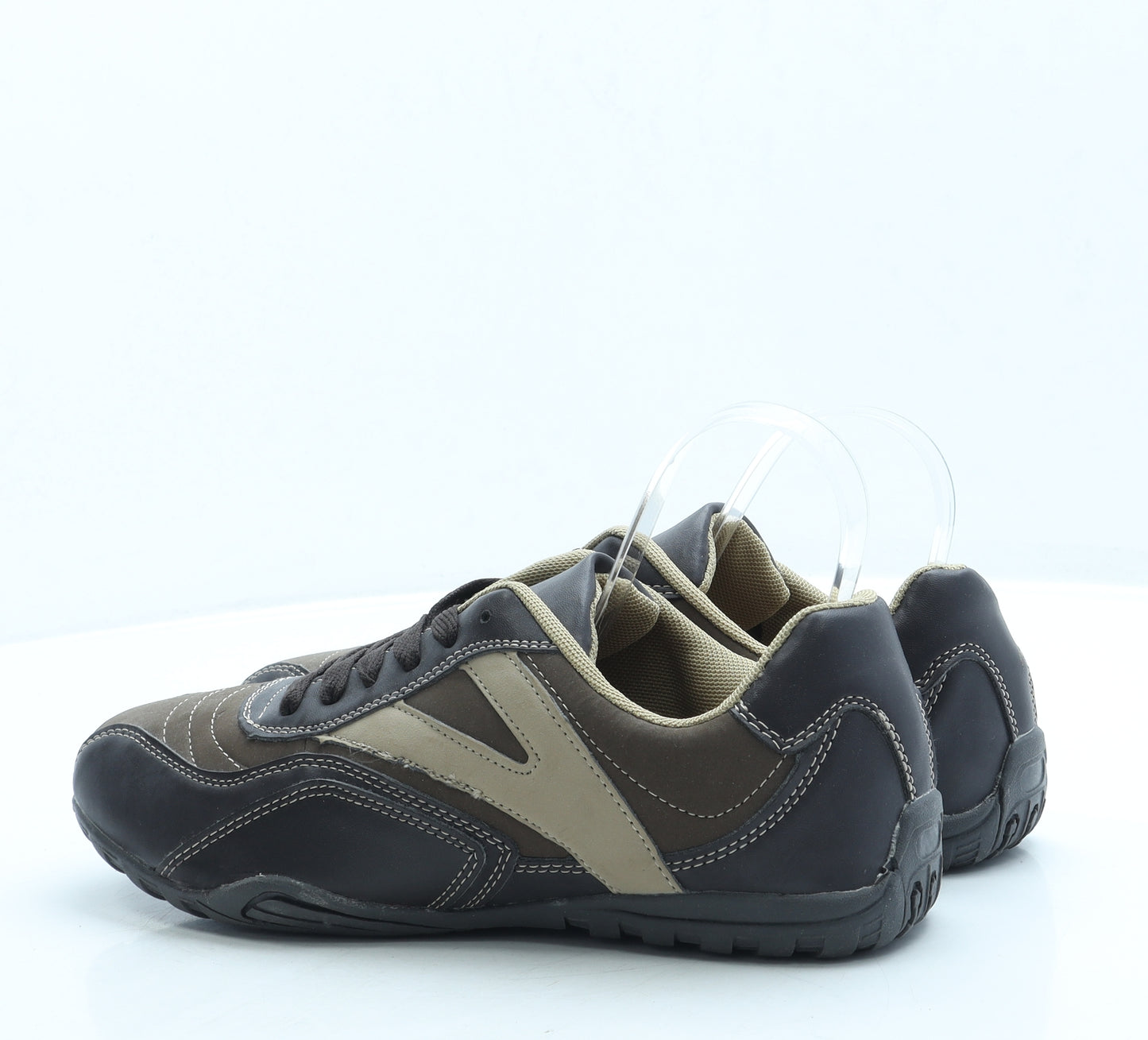Crane Mens Brown Polyester Trainer UK 8
