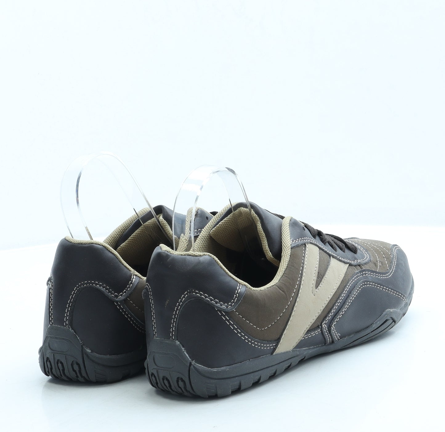 Crane Mens Brown Polyester Trainer UK 8