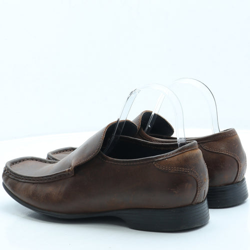 Burton Mens Brown Leather Loafer Casual UK 8 42