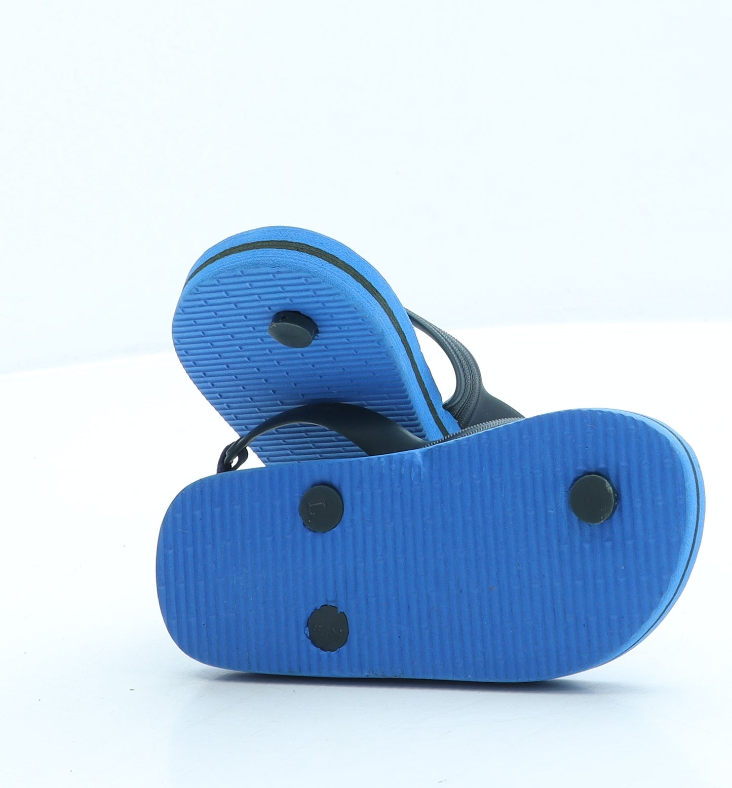 Preworn Boys Blue Geometric Rubber Slingback Sandal UK 7 - Avengers