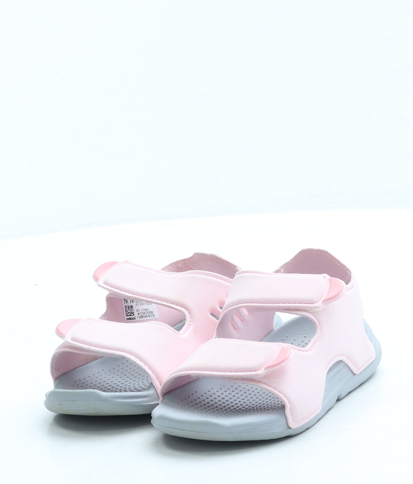 adidas Girls Pink Polyester Strappy Heel UK 7 25
