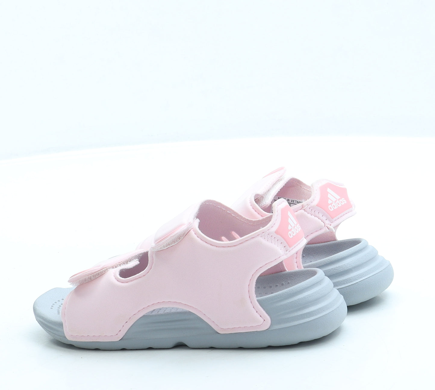 adidas Girls Pink Polyester Strappy Heel UK 7 25