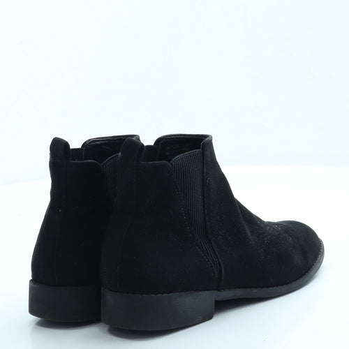 Preworn Womens Black Suede Chelsea Boot UK 3 36