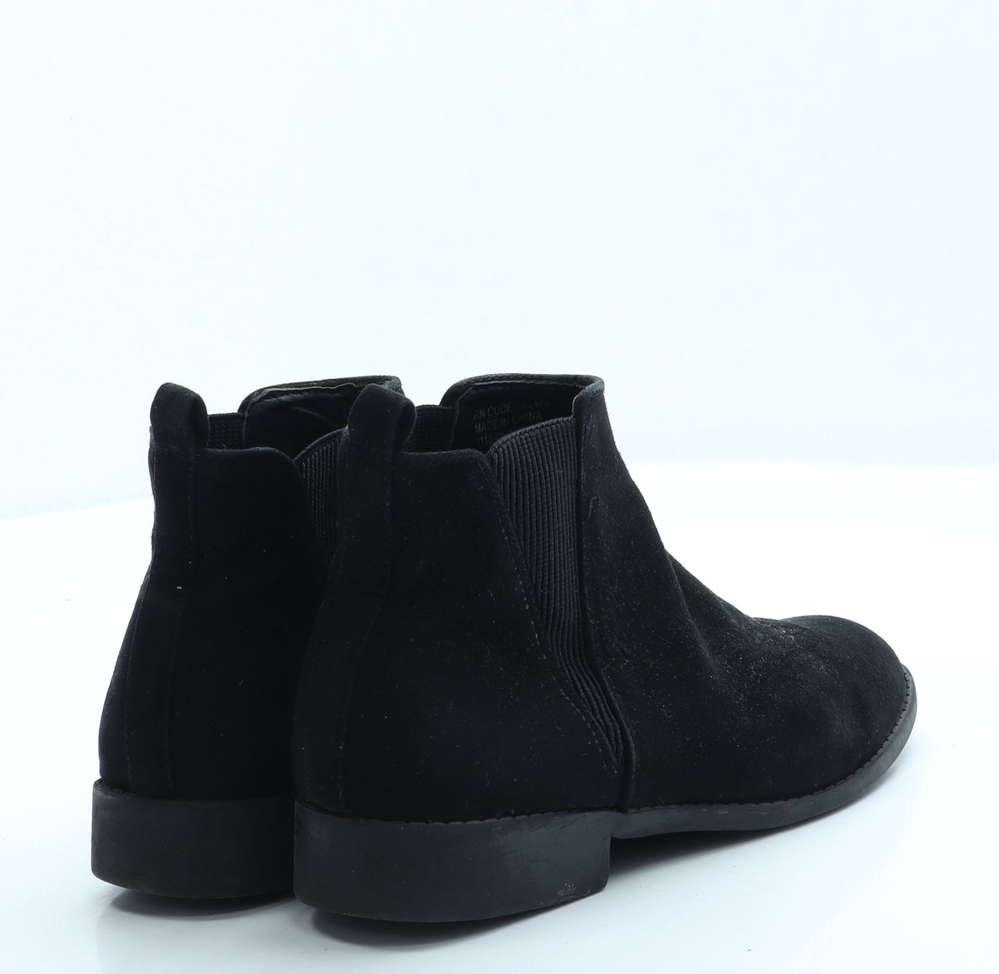 Preworn Womens Black Suede Chelsea Boot UK 3 36