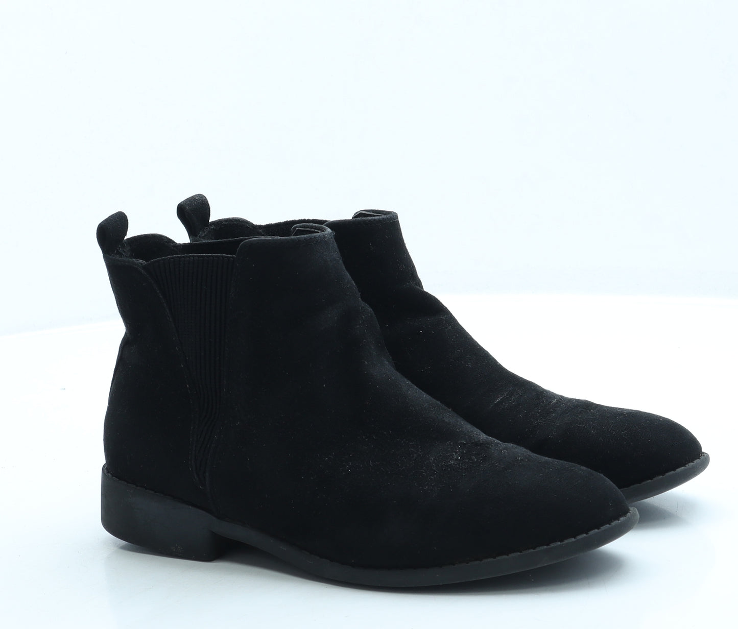 Preworn Womens Black Suede Chelsea Boot UK 3 36