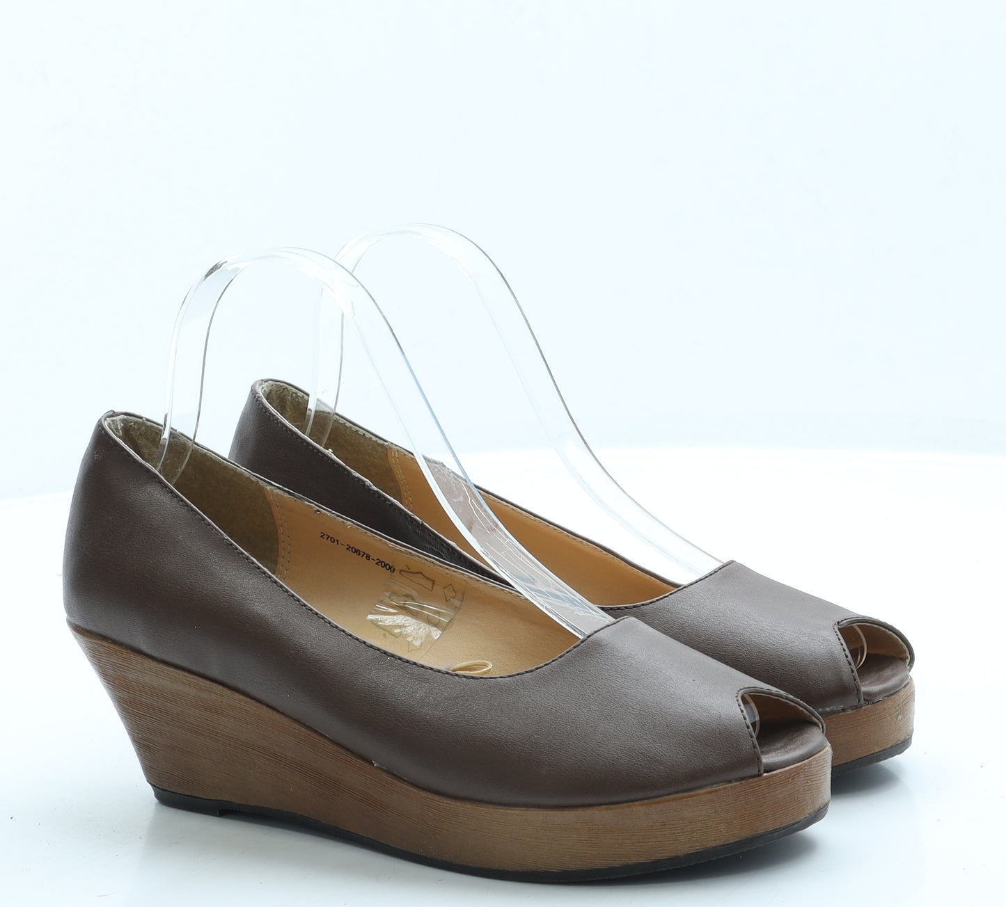 Preworn Womens Brown Leather Court Heel UK 5