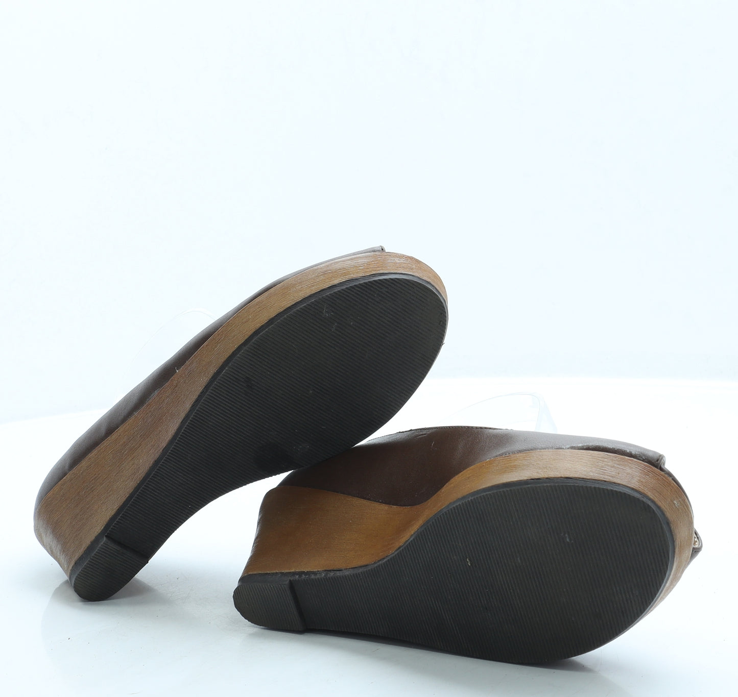 Preworn Womens Brown Leather Court Heel UK 5