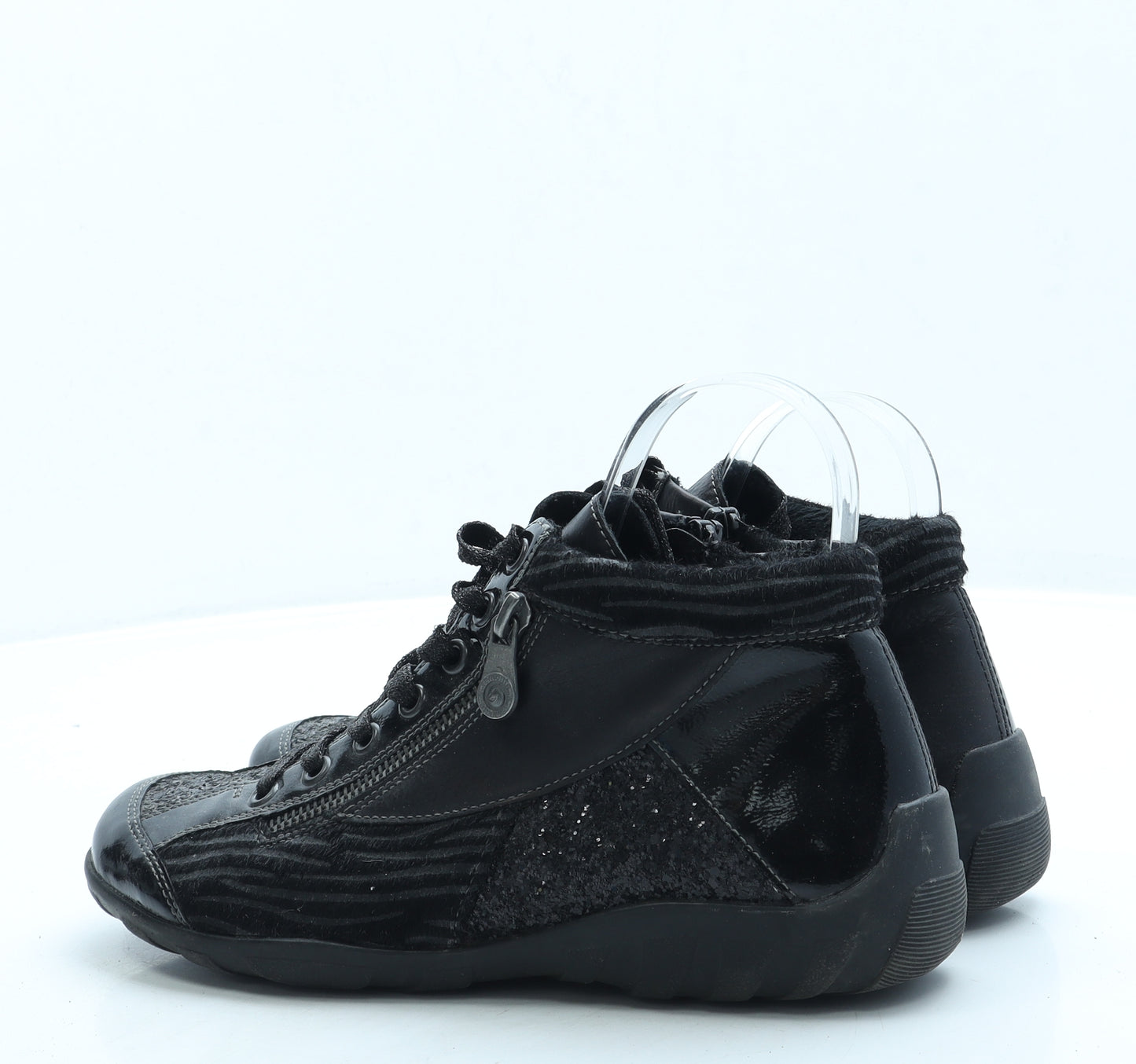 Remonte Womens Black Polyester Trainer UK 6 39