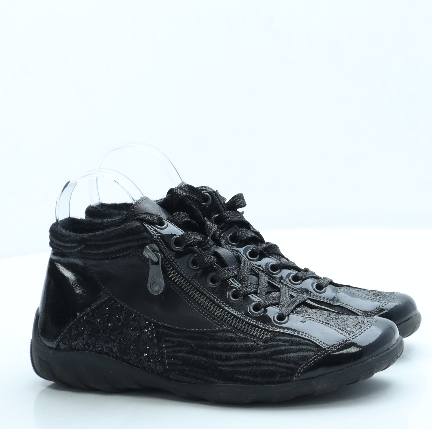 Remonte Womens Black Polyester Trainer UK 6 39