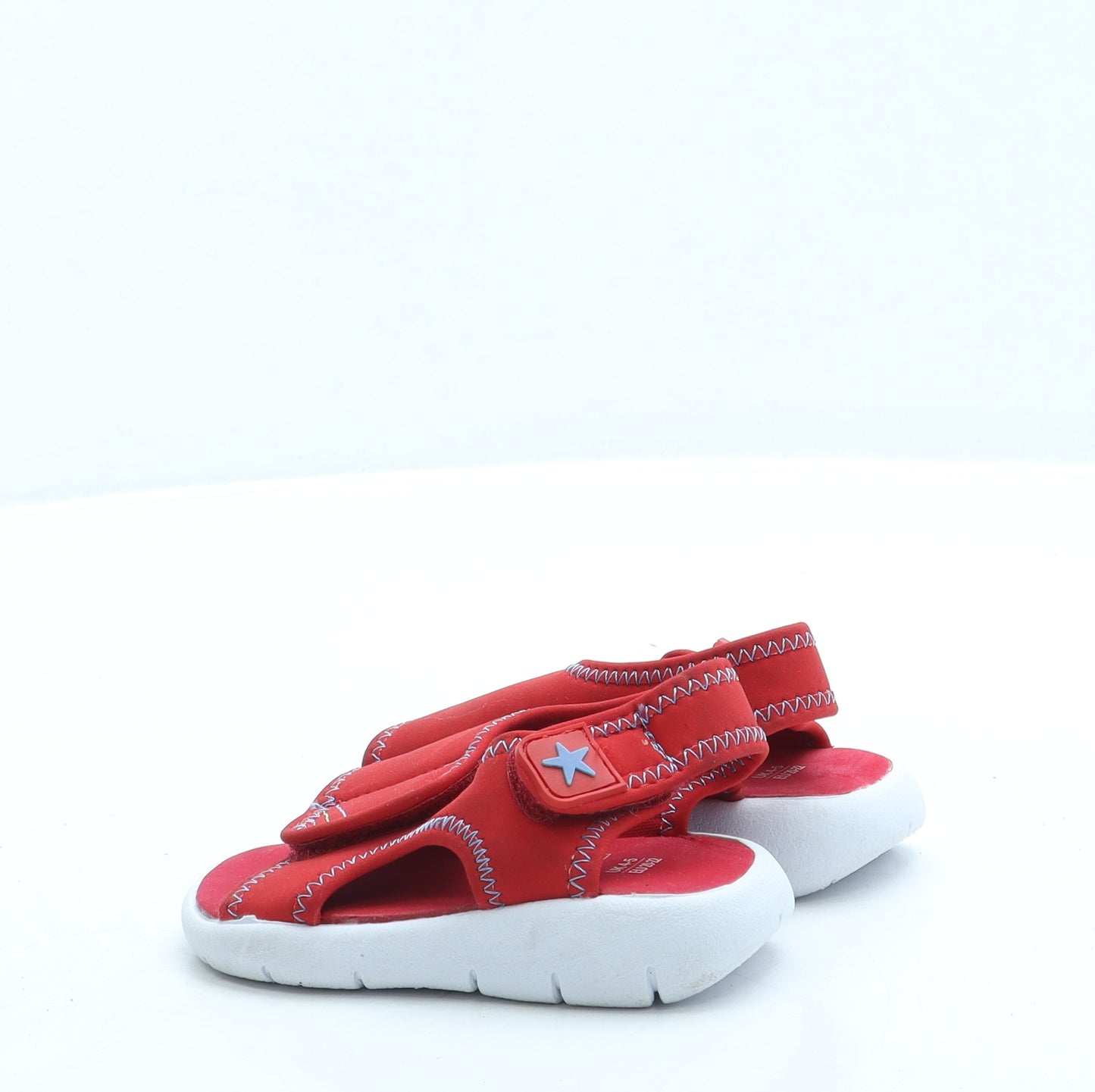 F&F Boys Red Polyester Slip On Sandal UK 4 20