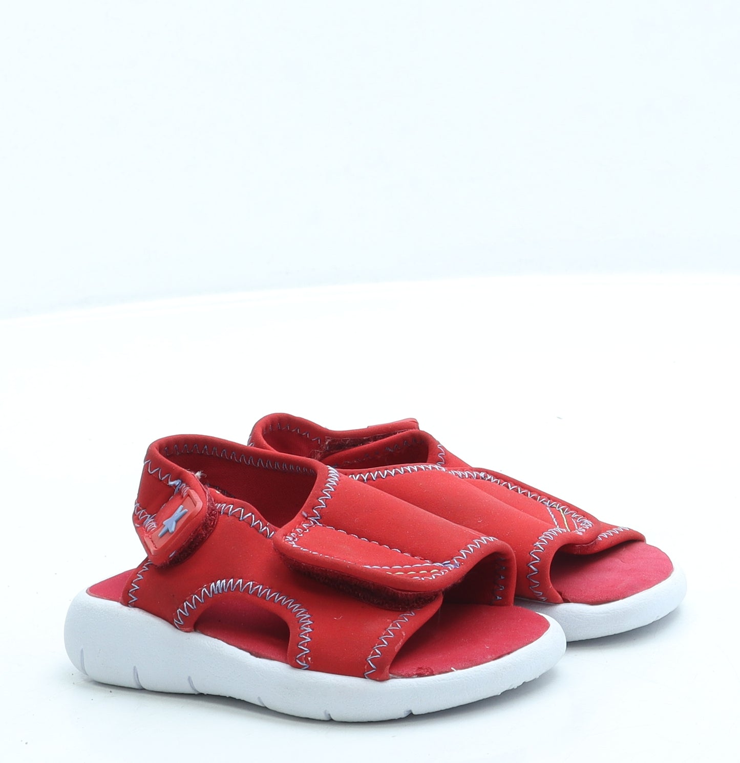 F&F Boys Red Polyester Slip On Sandal UK 4 20