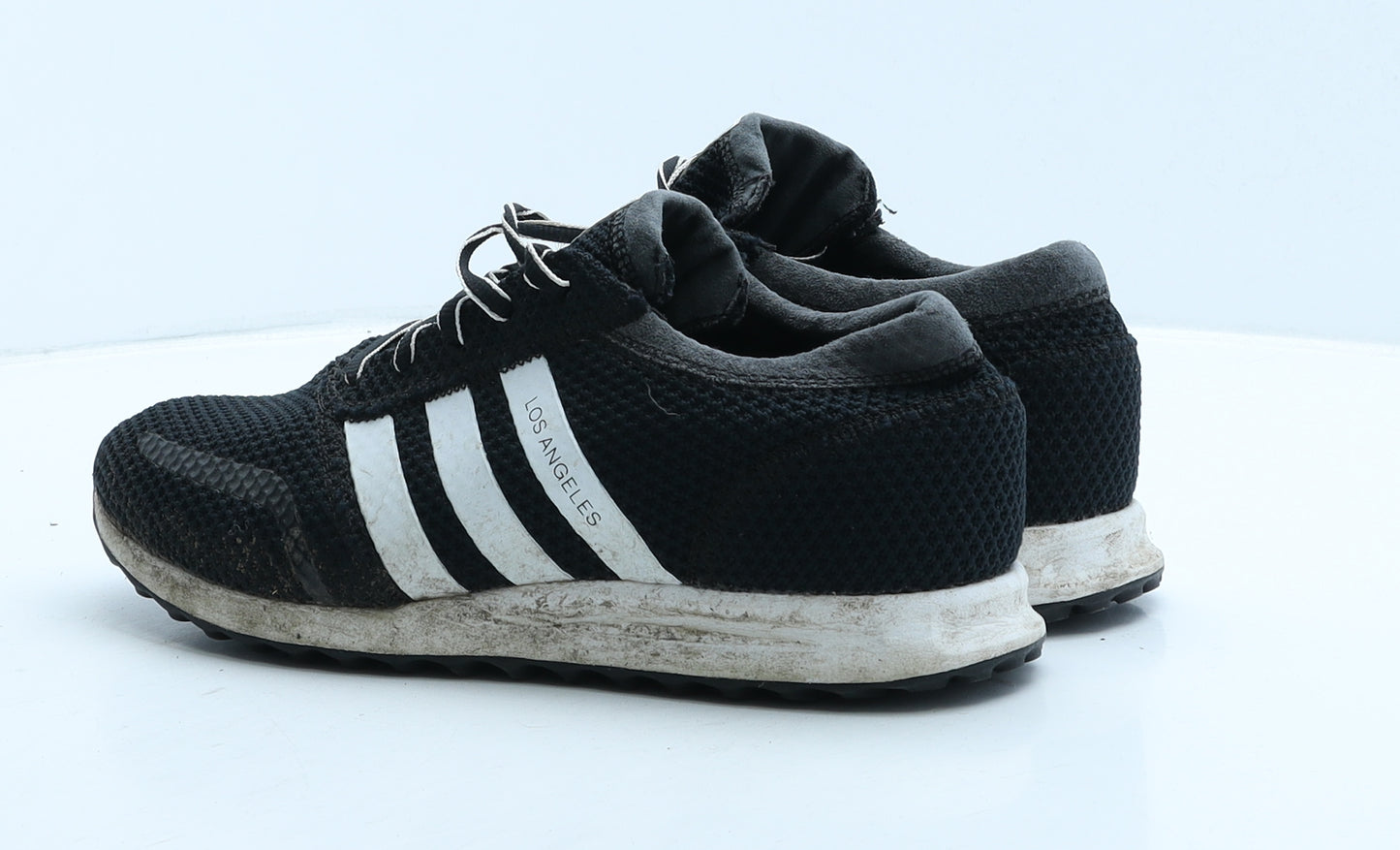 adidas Mens Black Striped Fabric Trainer UK 7 40.5