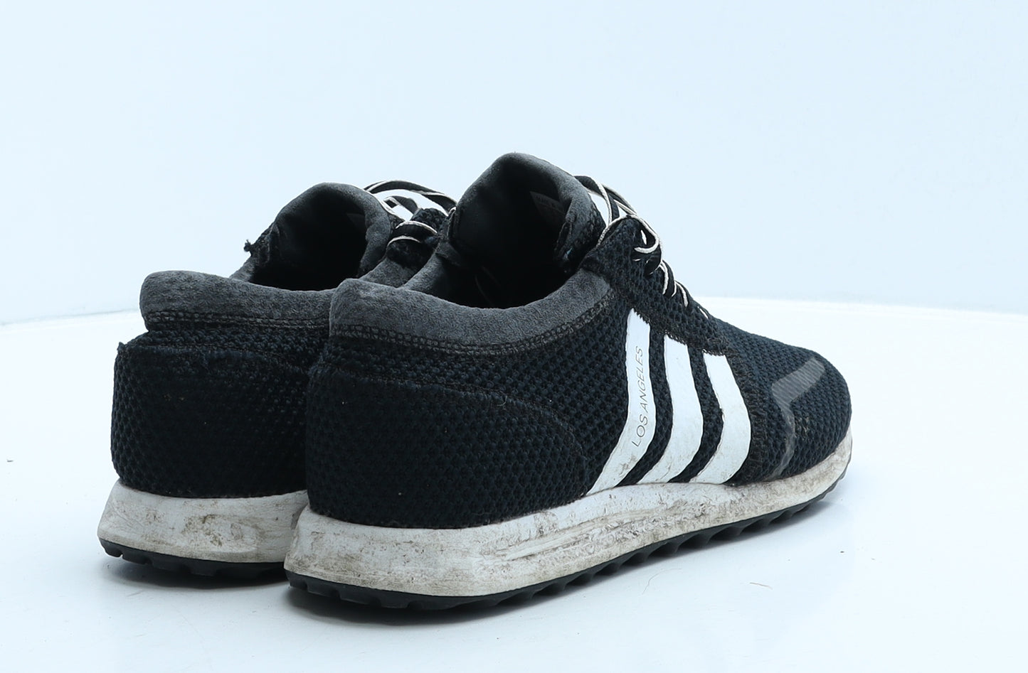 adidas Mens Black Striped Fabric Trainer UK 7 40.5
