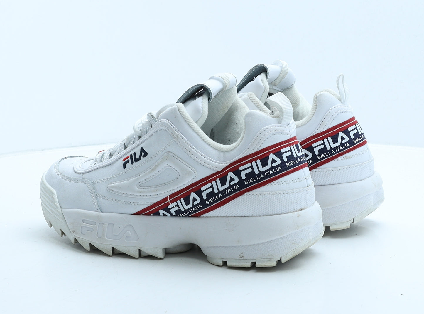 FILA Womens White Leather Trainer UK 7 41