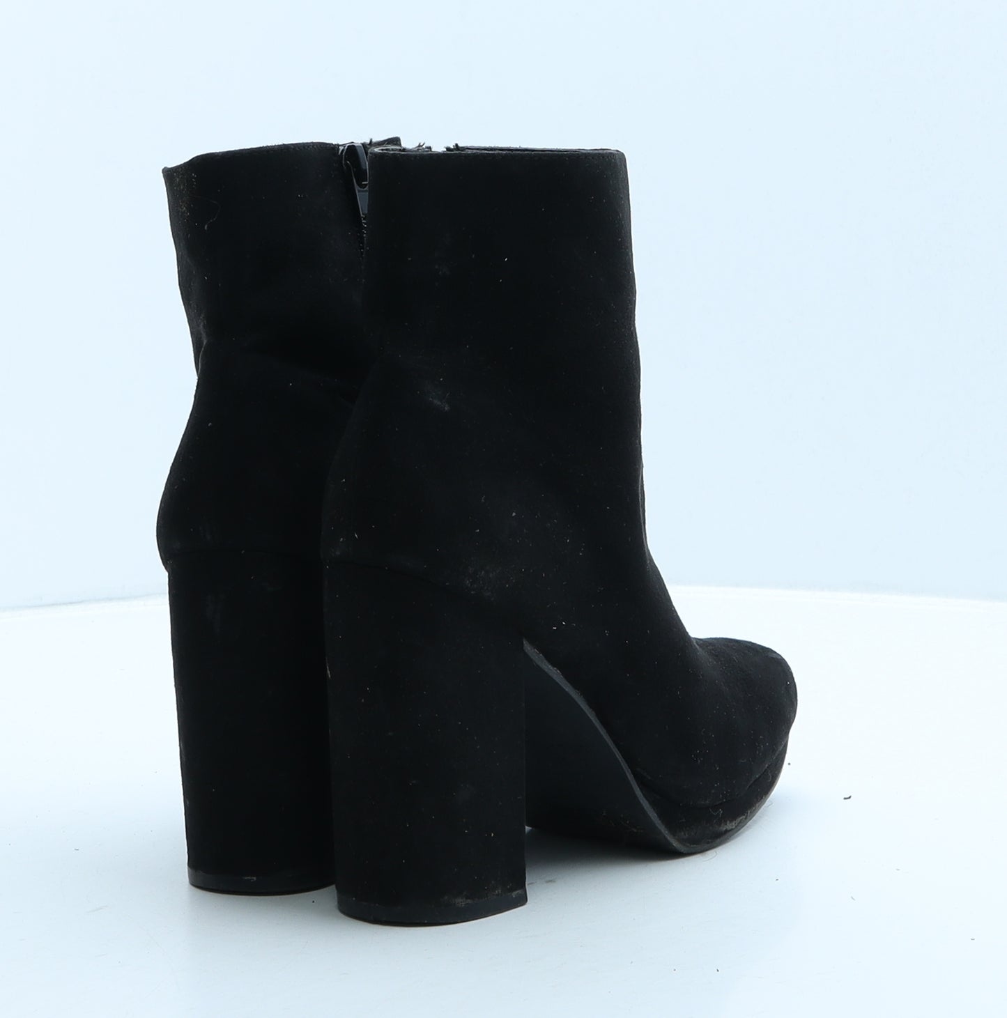Primark Womens Black Suede Bootie Boot UK 3 36