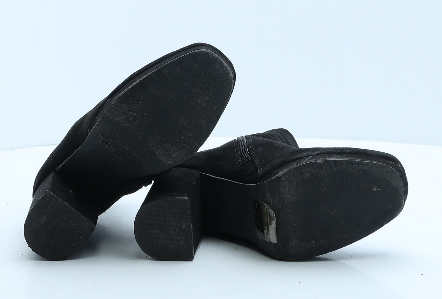 Primark Womens Black Suede Bootie Boot UK 3 36