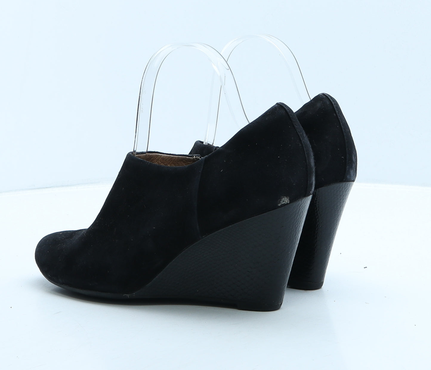 Clarks Womens Black Suede Bootie Boot UK 5