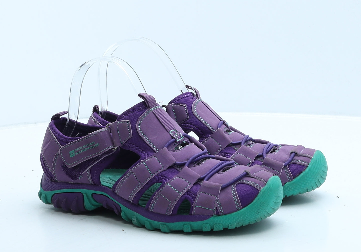 Mountain Warehouse Girls Purple Fabric Fisherman Sandal UK 3 34