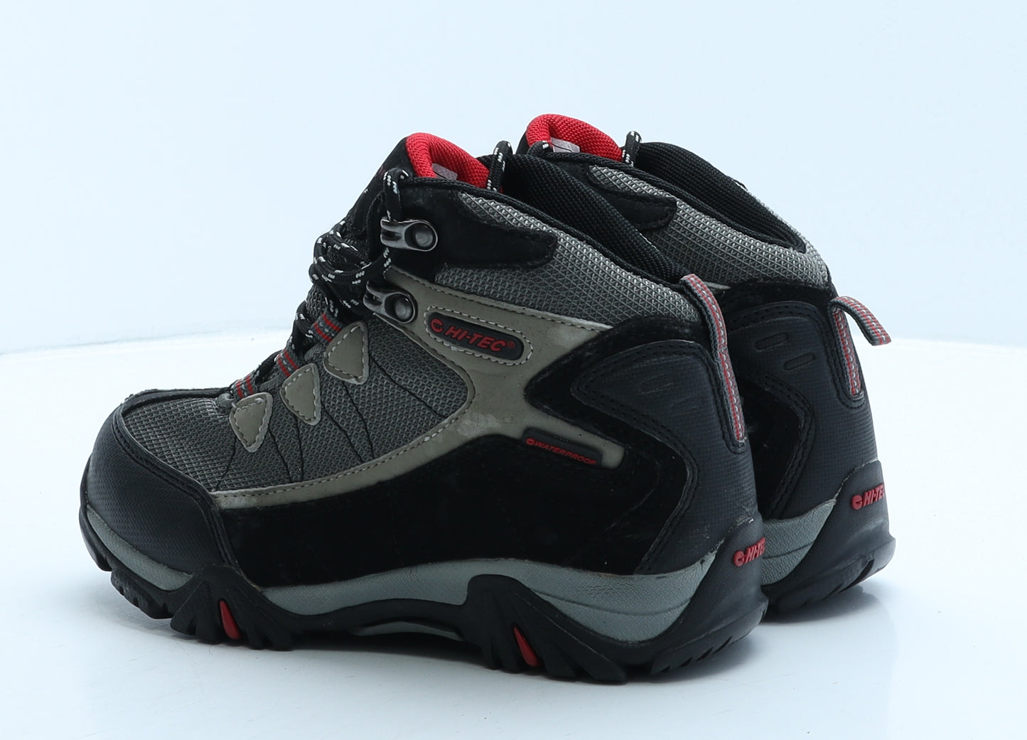 Hi-Tec Boys Black Colourblock Fabric Snow Boot Boot UK 2 34