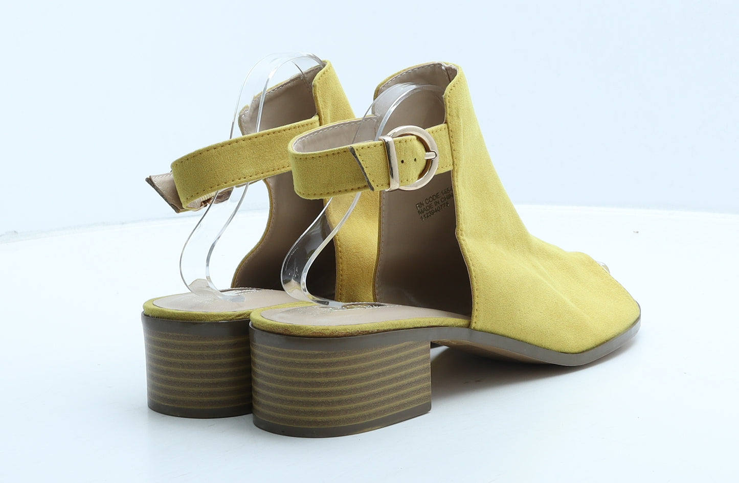 Primark Womens Yellow Suede Slingback Heel UK 8 41