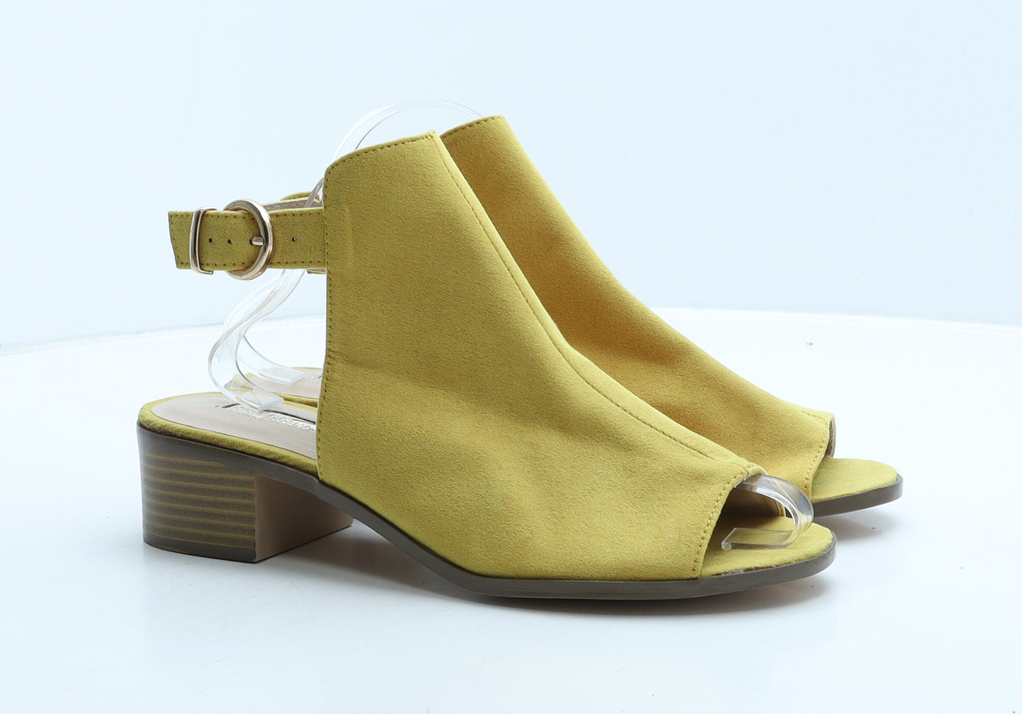 Primark Womens Yellow Suede Slingback Heel UK 8 41