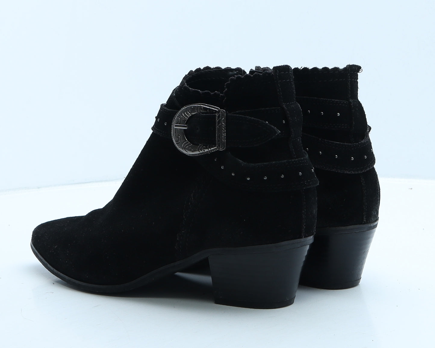 Savannah Miller Womens Black Suede Bootie Boot UK 6 39