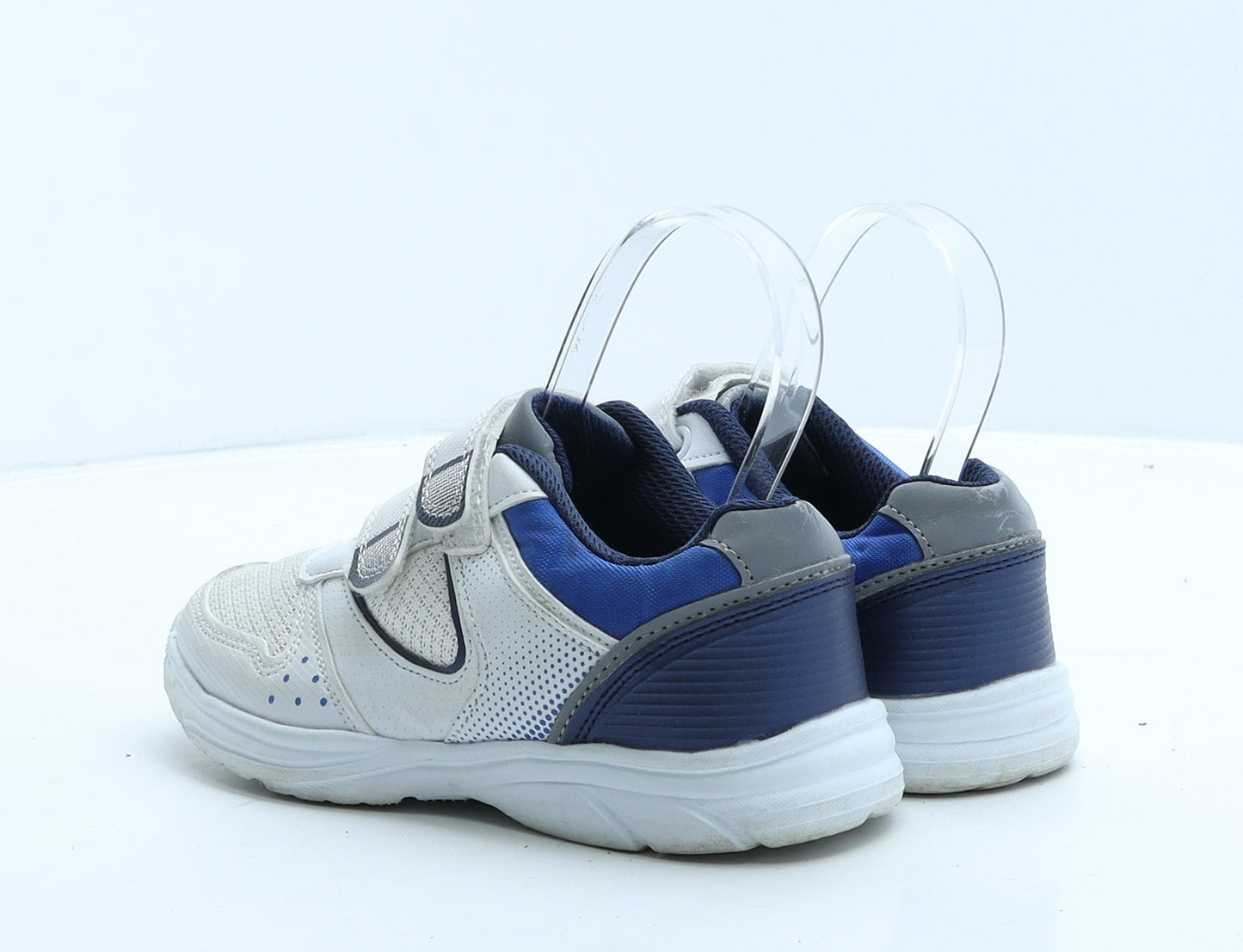 TU Boys White Colourblock Fabric Trainer UK 13