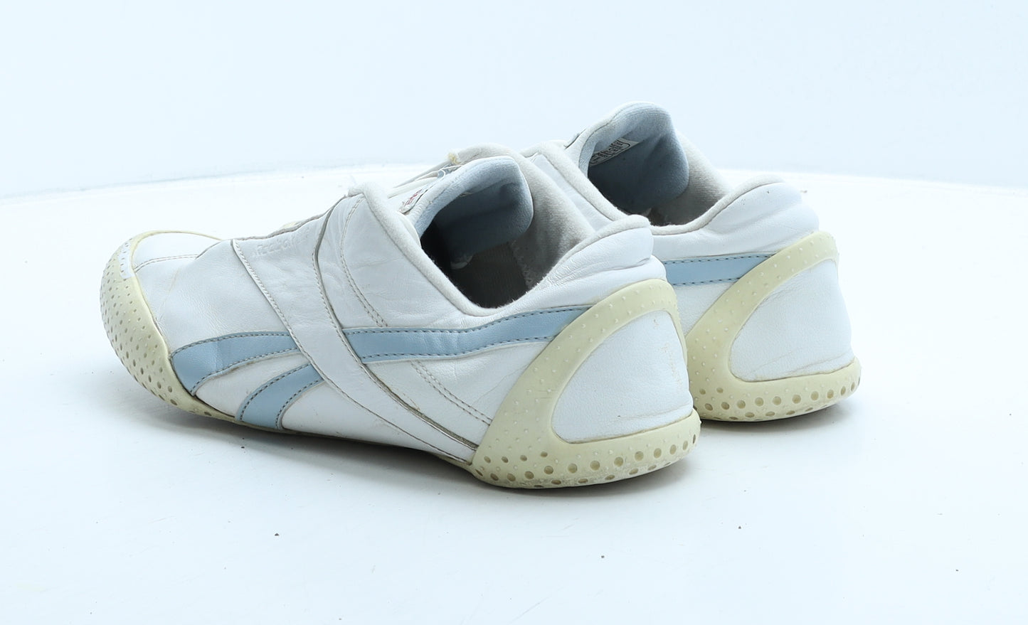 Reebok Mens White Leather Trainer UK 8 42