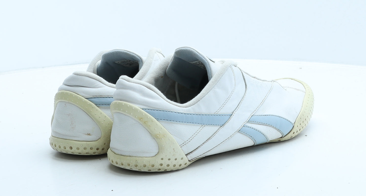 Reebok Mens White Leather Trainer UK 8 42