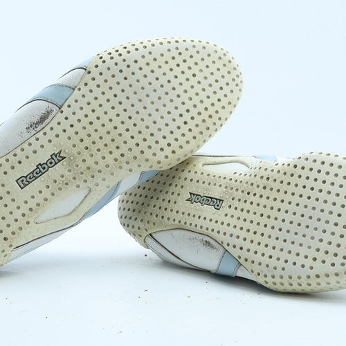 Reebok Mens White Leather Trainer UK 8 42