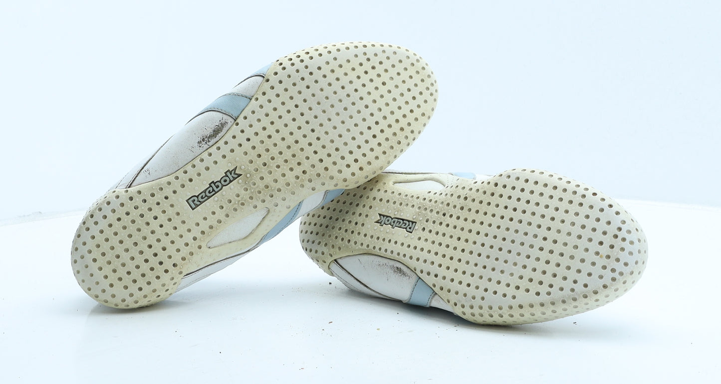 Reebok Mens White Leather Trainer UK 8 42