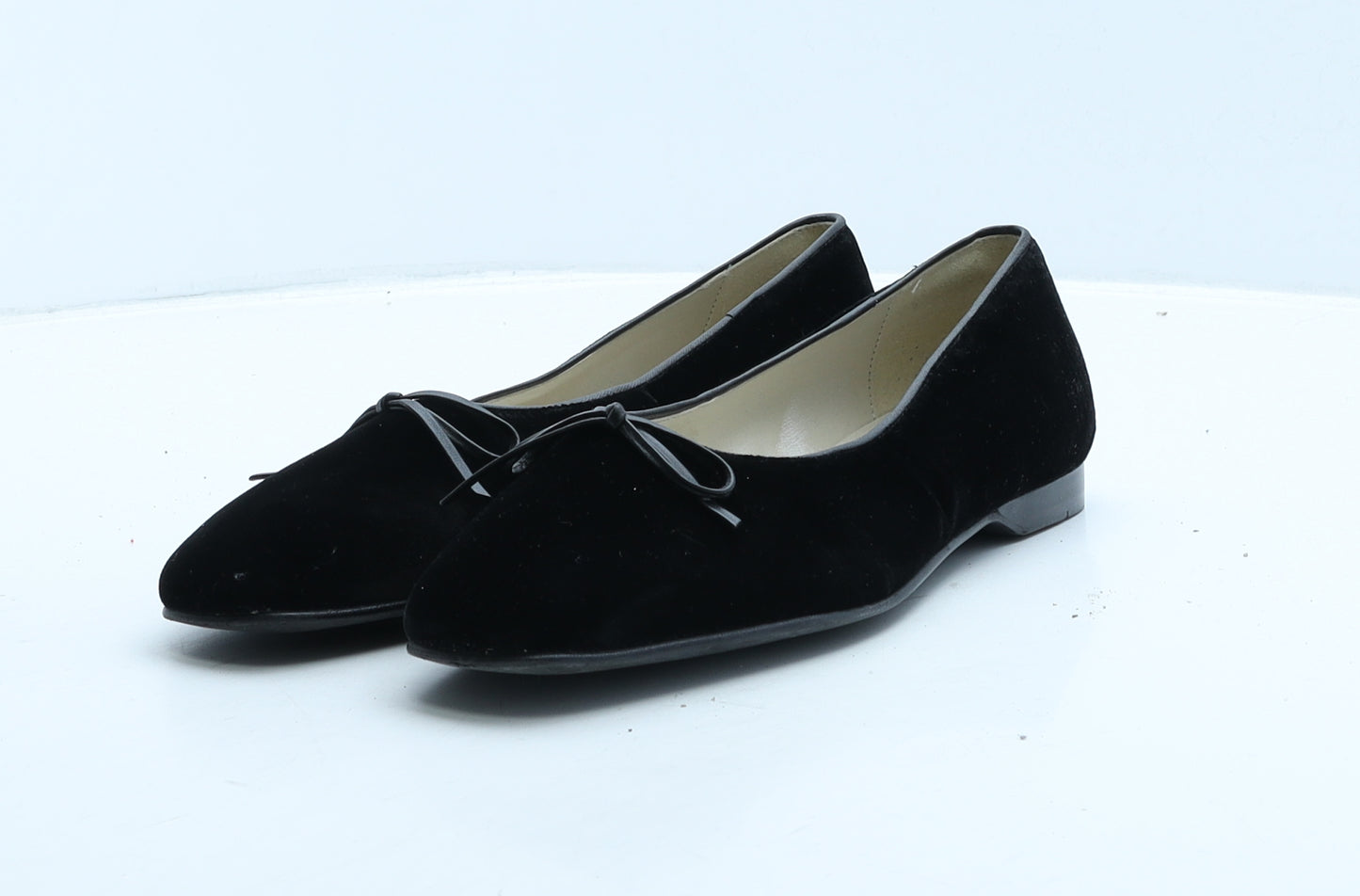 Laura Ashley Womens Black Fabric Ballet Flat UK 6 39