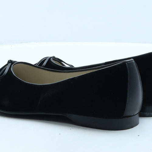 Laura Ashley Womens Black Fabric Ballet Flat UK 6 39